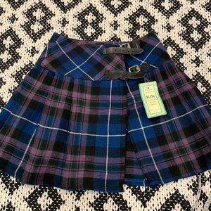 NWT Authentic Woven Tartan kilt Size XS
